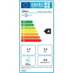   Midea Professzionális mobil klíma Midea MPPHA-05CRN7-QB6-N2 Mobilklíma (1,5 kW, HEPA SZÜRŐ,LÉGTÍSZTÍTÓ,LÉGHŰTŐ,)Mobil klíma 1,5kw 30nm léghűtés 4d légáramlat funkció