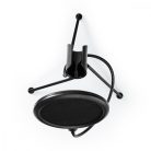 Mikrofon állvány | Láb Alap | Magasság tartomány: 194 - 230 mm | Tartó átmérő: 40 mm-es mm | ABS / Fém | Fekete