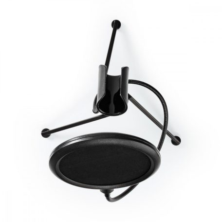 Mikrofon állvány | Láb Alap | Magasság tartomány: 194 - 230 mm | Tartó átmérő: 40 mm-es mm | ABS / Fém | Fekete