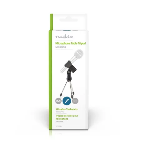 Mikrofon állvány | Láb Alap | ABS / Alumínium | Fekete