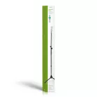 Mikrofon állvány | Láb Alap | Magasság tartomány: 950-1650 mm | Maximális kar hosszúság: 800 mm | ABS / Alumínium | Fekete