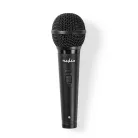 Vezetékes mikrofon | Kardioid | Levehető Kábel | 5.00 m | 80 Hz - 13 kHz | 600 Ohm | -72 dB | Integrált kapcsoló | Utazó tokot tartalmaz | ABS / Alumínium | Fekete