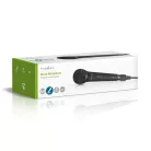 Vezetékes mikrofon | Kardioid | Levehető Kábel | 5.00 m | 80 Hz - 13 kHz | 600 Ohm | -72 dB | Integrált kapcsoló | Utazó tokot tartalmaz | ABS / Alumínium | Fekete