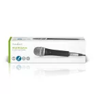 Vezetékes mikrofon | Kardioid | Levehető Kábel | 5.00 m | 50 Hz - 15 kHz | 600 Ohm | -72 dB | Integrált kapcsoló | Utazó tokot tartalmaz | Fém | Fekete / Szürke