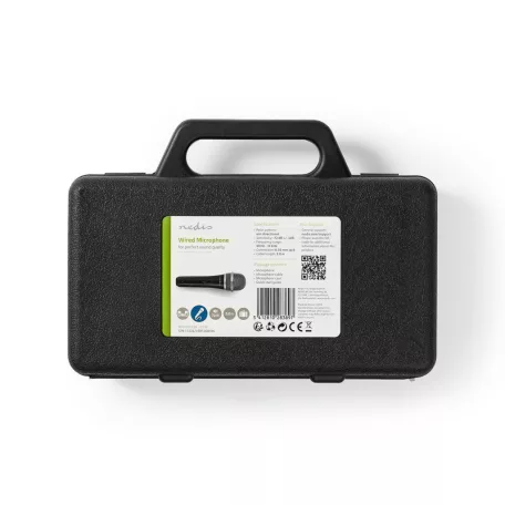 Vezetékes mikrofon | Kardioid | Levehető Kábel | 5.00 m | 50 Hz - 15 kHz | 600 Ohm | -72 dB | Integrált kapcsoló | Utazó tokot tartalmaz | ABS / Alumínium | Fekete / Szürke