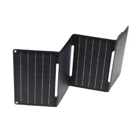 HOME MSC20W hordozható napelemes USB töltő, összecsukható, 20Watt, USB-A + USB-C + DC kimenet, PD gyorstöltés, LED töltésjelző, felakasztható, tartozék karabinerekkel