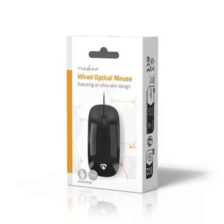 Egér | Vezetékes | 1000 dpi | Gombok száma: 3 | Mindkét Kezes