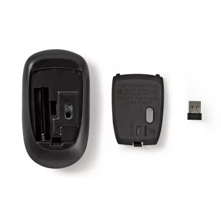 Egér | Vezeték Nélküli | 800 / 1200 / 1600 dpi | Állítható DPI | Gombok száma: 3 | Mindkét Kezes