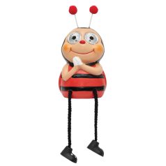   Home MX645 napelemes kerti lámpa, katica forma, 2 db hidegfehér LED, políresin, 40 mAh akkumulátor (NiMH), kültéri, beltéri