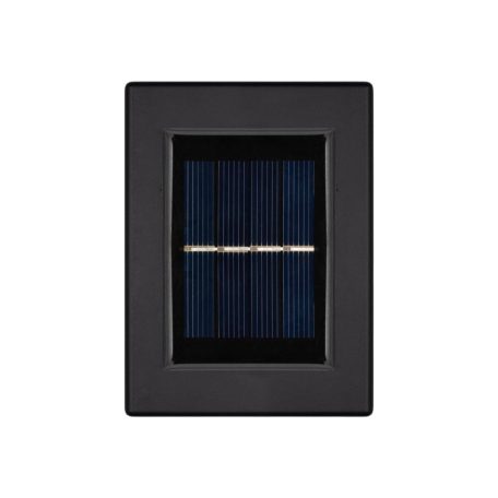 HOME MX658 napelemes falilámpa szett, 2db-os szett, 2db hidegfehér LED, cserélhető AA akkumulátor, fekete