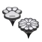 HOME MX674 napelemes kerti lámpa, tappancs, virág, 12db/display, 1db melegfehér LED, beépített akkumulátor