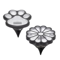   HOME MX674 napelemes kerti lámpa, tappancs, virág, 12db/display, 1db melegfehér LED, beépített akkumulátor