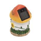 HOME MX675 napelemes gombaház kerti lámpa, 1db melegfehér LED, 12db/display, beépített akkumulátor, műgyanta alapanyag