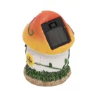 HOME MX675 napelemes gombaház kerti lámpa, 1db melegfehér LED, 12db/display, beépített akkumulátor, műgyanta alapanyag