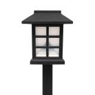 Home MX716 napelemes kerti lámpa, 12db-os display, műanyag, 2 db hidegfehér LED, kültéri, beltéri SOLAR