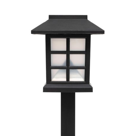 Home MX716 napelemes kerti lámpa, 12db-os display, műanyag, 1 db hidegfehér LED, kültéri, beltéri