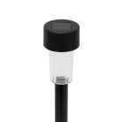 Home MX842 napelemes kerti lámpa, 1 db hidegfehér LED, akkumulátor, fekete műanyag, 24db-os szett