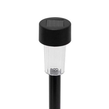 Home MX842 napelemes kerti lámpa, 1 db hidegfehér LED, akkumulátor, fekete műanyag, 24db-os szett