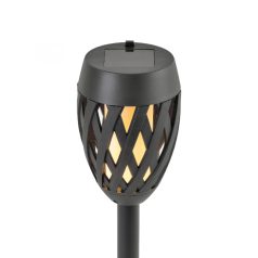   Home MX 200 napelemes kerti fáklya, 12 LED, automatikus, napelem és töltő, időjárásálló