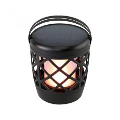   Home MX 400 napelemes kerti fáklya, 2 W sárga LED, automatikus, napelem és töltő, időjárásálló