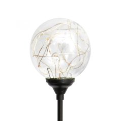   Home MX 623 napelemes kerti lámpa, 20 microLED, üveg, időjárásálló, automatikus, színes