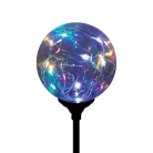 Home MX 623 napelemes kerti lámpa, 20 microLED, üveg, időjárásálló, automatikus, színes