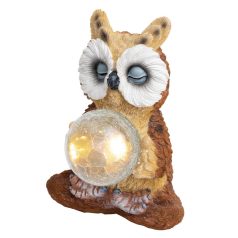   Home MX 637 napelemes kerti lámpa, 1 db melegfehér LED, automatikus, napelem, bagoly