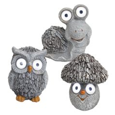   Home MX 639 napelemes kerti lámpa, gomba / bagoly / csiga, 2 db fehér LED, automatikus, akkumulátoros