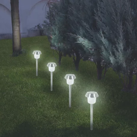 Home MX 715D napelemes kerti lámpa, 8 óra üzemidő, napelem és töltő, automatikus, 1 LED, időjárásálló