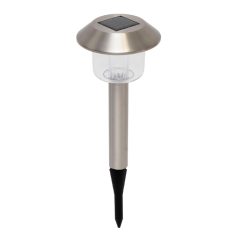   Home MX 762/2 napelemes kerti lámpa, 1 db színváltó LED, rozsdamentes fém, időjárásálló, automatikus, színes