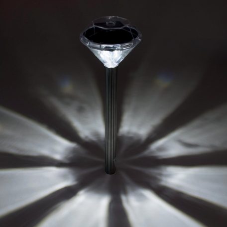 Home MX 802/4 napelemes kerti lámpa szett, 4 db, 1 db LED, fém és műanyag, automatikus, kristályszerű fej