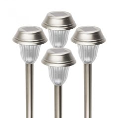   Home MX 807/4 napelemes kerti lámpa szett, 4 db, 1 db LED, fém és műanyag, automatikus