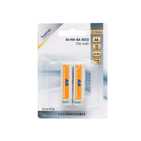 HOME M 702AA/2 tölthető akkumulátor, NiMH, AA, 700 mAh, 2 db