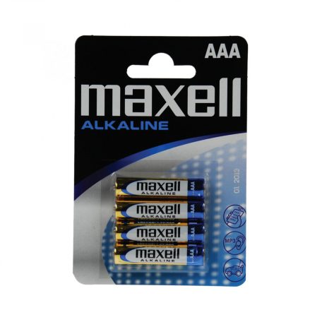 Maxell LR03 AAA elem, alkáli, mini ceruza, 1,5V, 4 db/csomag