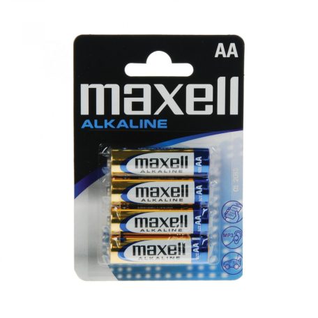 Maxell LR6 AA elem, alkáli, ceruza, 1,5V, 4 db/csomag