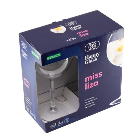 HappyGlass Miss Liza törhetetlen gin-tonic pohár, 63 cl, BPA mentes, élelmiszeripari minőség, 2 db / szett