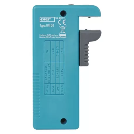 EMOS Univerzális elemteszter