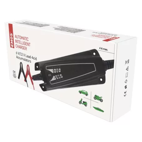 EMOS Autó akkumulátor töltő 6/12V 4A