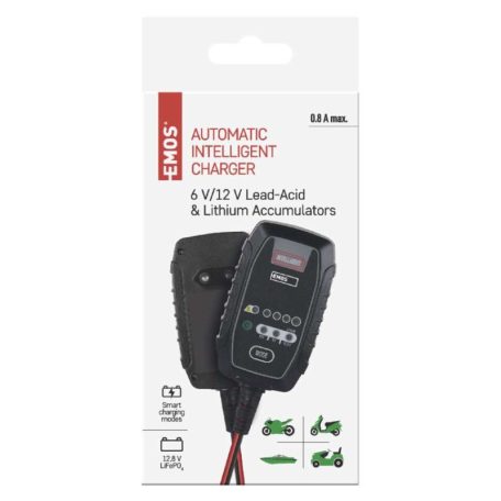EMOS Autó akkumulátor töltő 6/12V 0,8A