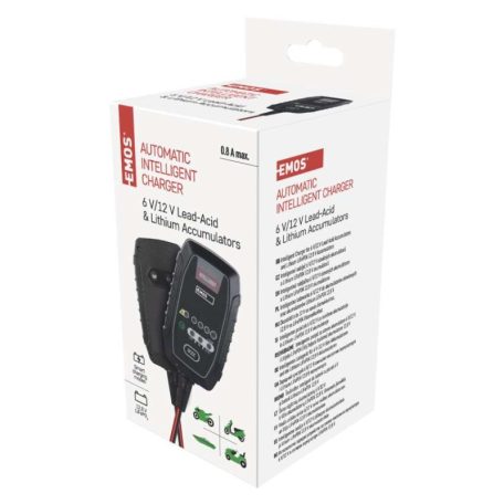 EMOS Autó akkumulátor töltő 6/12V 0,8A