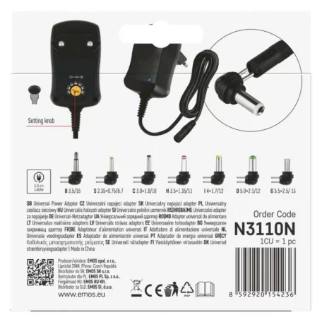 EMOS Univerzális töltőadapter 600mA