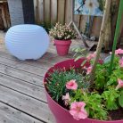 The.Pouf | Többszínű puff/oldalsó asztal és Bluetooth® hangszóró