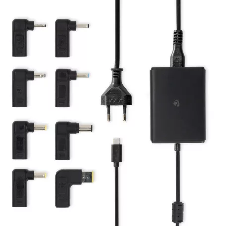 Notebook adapter | GaN | 100 W | 5 / 9 / 12 / 15 / 20 V DC | 3.0 / 5.0 A | Alkalmas erre: Notebook / Okostelefon / Tablet | Euro / C-típus (CEE 7/16)