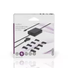 Notebook adapter | GaN | 100 W | 5 / 9 / 12 / 15 / 20 V DC | 3.0 / 5.0 A | Alkalmas erre: Notebook / Okostelefon / Tablet | Euro / C-típus (CEE 7/16)