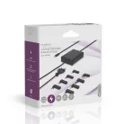 Notebook adapter | GaN | 100 W | 5 / 9 / 12 / 15 / 20 V DC | 3.0 / 5.0 A | Alkalmas erre: Notebook / Okostelefon / Tablet | Euro / C-típus (CEE 7/16)