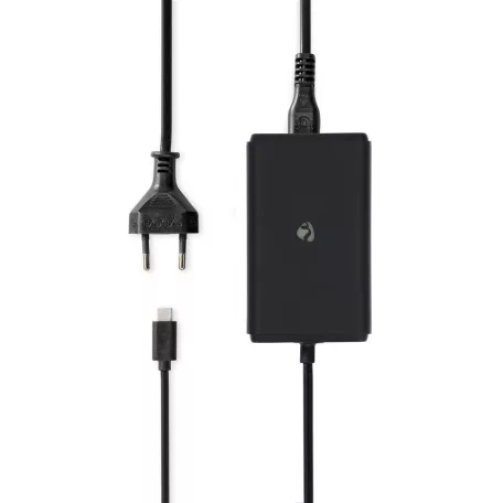 Notebook adapter | GaN | 45 W | 5 / 9 / 12 / 15 / 20 V DC | 2.25 / 2.33 / 2.92 / 3.0 A | Alkalmas erre: Notebook / Okostelefon / Tablet | Euro / C-típus (CEE 7/16)