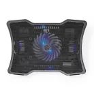 Notebook Állvány | Ventilátorok száma: 1 | USB-áramellátású | Szögek száma: 2 | 17 " | 1500 rpm | LED