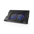Notebook Állvány | Ventilátorok száma: 2 | USB-áramellátású | Szögek száma: 4 | 18 " | 1200 rpm | LED