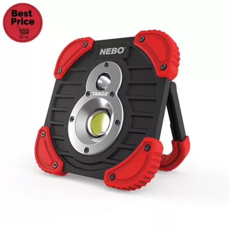 NEBO TANGO NE6665 spotlámpa, 750 lm - 250 lm, USB PowerBank, víz- és ütésálló, forgatható alap, MicroUSB, 3 fokozat, fényerő memória