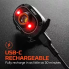 NEBO NEB-HLP-0023-H MYCRO 450 fejlámpa, 450 lumen, IPX4 víz- és ütésálló, akkumulátoros tápellátás